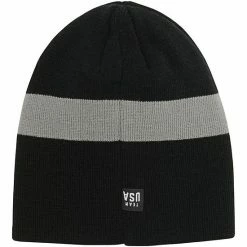 Outerstuff Youth Black/Gray Team USA Latitude 2.0 Stripe Knit Beanie -Outerstuff shop unnamed file 3609
