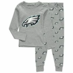 Outerstuff Toddler Heathered Gray Philadelphia Eagles Sleep Set