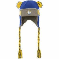 Outerstuff Toddler Royal Los Angeles Rams Wordmark Ears Trooper Knit Hat