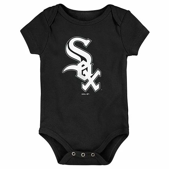 Outerstuff Newborn & Infant Black Chicago White Sox Team Logo Bodysuit 3 Outerstuff Newborn & Infant Black Chicago White Sox Team Logo Bodysuit