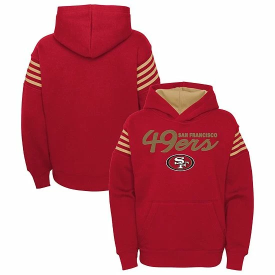 Outerstuff Youth Scarlet San Francisco 49ers The Champ Is Here Pullover Hoodie 4 Outerstuff Youth Scarlet San Francisco 49ers The Champ Is Here Pullover Hoodie - Image 2