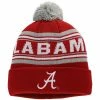 Outerstuff Youth Crimson Alabama Crimson Tide Jacquard Cuffed Knit Hat With Pom -Outerstuff shop unnamed file 3708