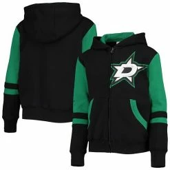 Outerstuff Youth Black Dallas Stars Faceoff Color-Blocked Full-Zip Hoodie -Outerstuff shop unnamed file 372