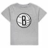 Outerstuff Preschool Heathered Gray Brooklyn Nets Primary Team Logo T-Shirt