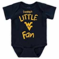 Outerstuff Infant Navy West Virginia Mountaineers Daddy's Little Fan Creeper