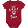 Outerstuff Newborn & Infant Crimson Indiana Hoosiers Daddy's Little Fan Bodysuit