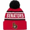 Outerstuff Youth Red Ottawa Senators Wordmark Cuffed Pom Knit Hat -Outerstuff shop unnamed file 3754