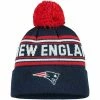 Outerstuff Youth Navy New England Patriots Jacquard Cuffed Knit Hat With Pom -Outerstuff shop unnamed file 3779