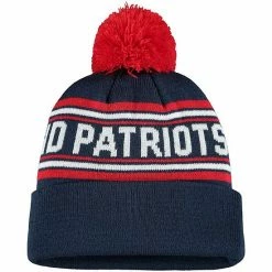 Outerstuff Youth Navy New England Patriots Jacquard Cuffed Knit Hat With Pom -Outerstuff shop unnamed file 3781