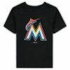 Outerstuff Toddler Black Miami Marlins Primary Team Logo T-Shirt