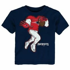 Outerstuff Toddler Navy New England Patriots Stiff Arm T-Shirt