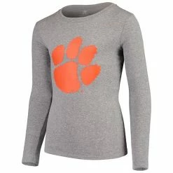 Outerstuff Youth Heathered Gray Clemson Tigers Long Sleeve T-Shirt & Pant Sleep Set -Outerstuff shop unnamed file 3865