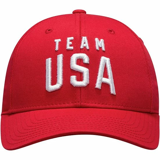 Outerstuff Men's Red Team USA New Logo Solid Structured Adjustable Hat 5 Outerstuff Men's Red Team USA New Logo Solid Structured Adjustable Hat - Image 3