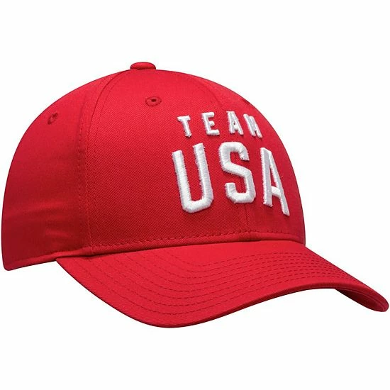 Outerstuff Men's Red Team USA New Logo Solid Structured Adjustable Hat 6 Outerstuff Men's Red Team USA New Logo Solid Structured Adjustable Hat - Image 4