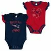 Outerstuff Newborn & Infant Navy/Red New England Patriots Too Much Love Two-Piece Bodysuit Set