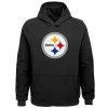 Outerstuff Toddler Black Pittsburgh Steelers Team Logo Pullover Hoodie