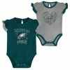 Outerstuff Newborn & Infant Midnight Green/Gray Philadelphia Eagles Too Much Love Two-Piece Bodysuit Set -Outerstuff shop unnamed file 3925