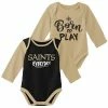 Outerstuff Newborn & Infant Gold/Black New Orleans Saints Little Player Long Sleeve 2-Pack Bodysuit Set