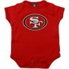 Outerstuff Newborn Scarlet San Francisco 49ers Team Logo Bodysuit