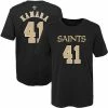Outerstuff Preschool Alvin Kamara Black New Orleans Saints Mainliner Name & Number T-Shirt