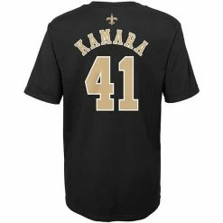 Outerstuff Preschool Alvin Kamara Black New Orleans Saints Mainliner Name & Number T-Shirt -Outerstuff shop unnamed file 4026