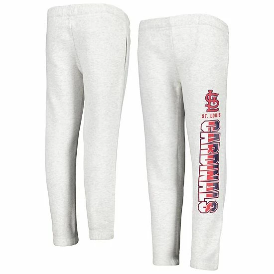 Outerstuff Youth Ash St. Louis Cardinals Game Time Fleece Pants 4 Outerstuff Youth Ash St. Louis Cardinals Game Time Fleece Pants - Image 2