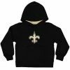 Outerstuff New Orleans Saints Toddler Fan Gear Primary Logo Pullover Hoodie - Black