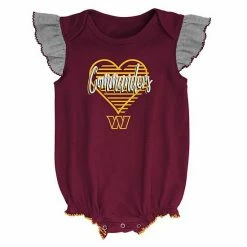 Outerstuff Girls Newborn & Infant Burgundy/Heathered Gray Washington Commanders All The Love Bodysuit Bib & Booties Set 9 Outerstuff Girls Newborn & Infant Burgundy/Heathered Gray Washington Commanders All The Love Bodysuit Bib & Booties Set -Outerstuff shop unnamed file 4048