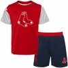 Outerstuff Newborn & Infant Red/Navy Boston Red Sox Pinch Hitter T-Shirt & Shorts Set -Outerstuff shop unnamed file 4098