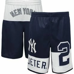Outerstuff Youth Derek Jeter Navy New York Yankees Pandemonium Name & Number Shorts