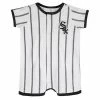 Outerstuff Newborn White/Black Chicago White Sox Power Hitter Short Sleeve Jumper -Outerstuff shop unnamed file 4187