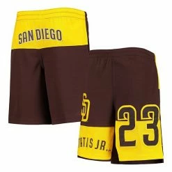 Outerstuff Youth Fernando Tatis Jr. Brown San Diego Padres Pandemonium Name & Number Shorts -Outerstuff shop unnamed file 4205