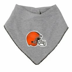 Outerstuff Girls Newborn & Infant Brown/Heathered Gray Cleveland Browns All The Love Bodysuit Bib & Booties Set -Outerstuff shop unnamed file 4213