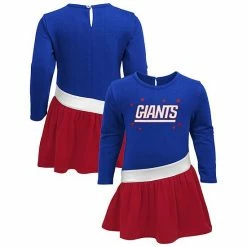 Outerstuff Girls Infant Royal/Red New York Giants Heart To Heart Jersey Tri-Blend Dress