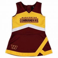 Outerstuff Girls Infant Burgundy Washington Commanders Cheer Captain Jumper Dress & Bloomers Set -Outerstuff shop unnamed file 4277