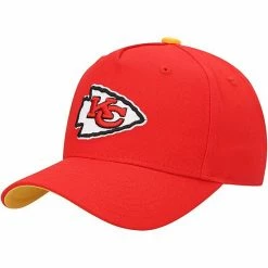 Outerstuff Youth Red Kansas City Chiefs Pre-Curved Snapback Hat
