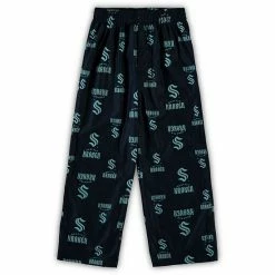 Outerstuff Preschool Deep Sea Blue Seattle Kraken Team Logo Sleep Pants