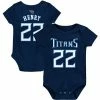 Outerstuff Infant Derrick Henry Navy Tennessee Titans Mainliner Player Name & Number Bodysuit