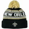 Outerstuff Toddler Black New Orleans Saints Jacquard Cuffed Knit Hat With Pom -Outerstuff shop unnamed file 4389