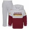Outerstuff Toddler Heather Gray/Burgundy Washington Commanders Playmaker Hoodie And Pants Set