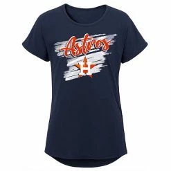 Outerstuff Girls Youth Navy Houston Astros Dream Scoop-Neck T-Shirt