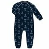 Outerstuff Toddler Navy Seattle Kraken Team Print Raglan Full-Zip Jumper Pajamas