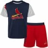 Outerstuff Newborn & Infant Navy/Red St. Louis Cardinals Pinch Hitter T-Shirt & Shorts Set
