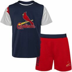 Outerstuff Newborn & Infant Navy/Red St. Louis Cardinals Pinch Hitter T-Shirt & Shorts Set -Outerstuff shop unnamed file 4474