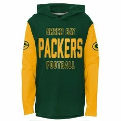 Outerstuff Youth Green Green Bay Packers Heritage Long Sleeve Hoodie T-Shirt