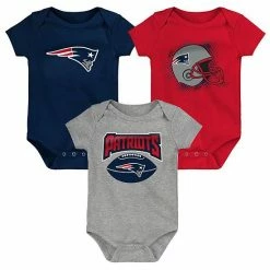 Outerstuff Infant Navy/Red/Heathered Gray New England Patriots 3-Pack Game On Bodysuit Set 8 Outerstuff Infant Navy/Red/Heathered Gray New England Patriots 3-Pack Game On Bodysuit Set -Outerstuff shop unnamed file 4510