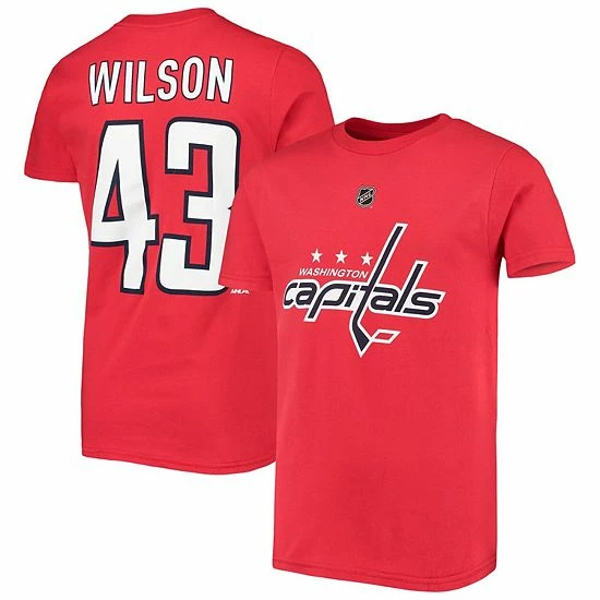 Outerstuff Youth Tom Wilson Red Washington Capitals Player Name & Number T-Shirt 3 Outerstuff Youth Tom Wilson Red Washington Capitals Player Name & Number T-Shirt