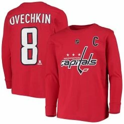 Outerstuff Youth Alexander Ovechkin Red Washington Capitals Authentic Stack Long Sleeve Name & Number T-Shirt -Outerstuff shop unnamed file 4530