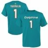 Outerstuff Youth Tua Tagovailoa Aqua Miami Dolphins Mainliner Player Name & Number T-Shirt -Outerstuff shop unnamed file 455