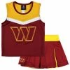 Outerstuff Girls Youth Burgundy Washington Commanders Spirit Cheerleader Two-Piece Set -Outerstuff shop unnamed file 4561